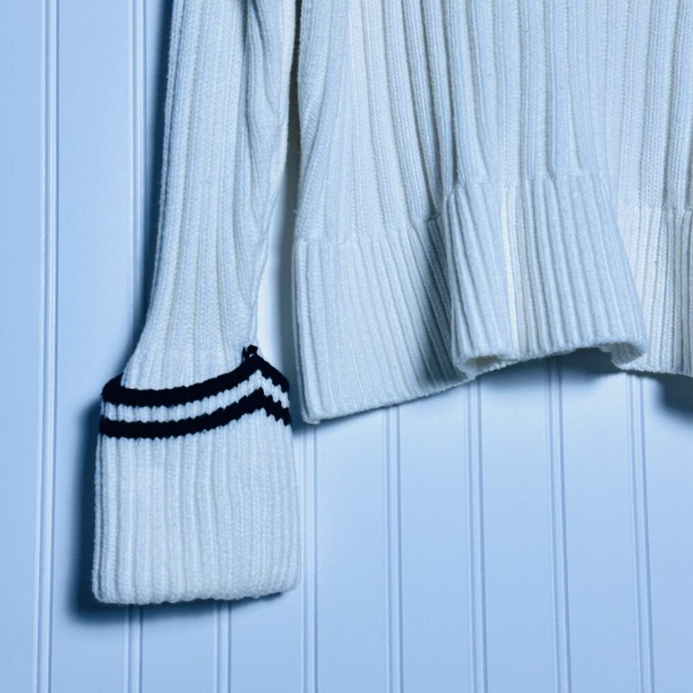 Lovers And Friends 'Danil' White And Black V Neck Sweater Size M Wool Casual - Picture 7 of 11